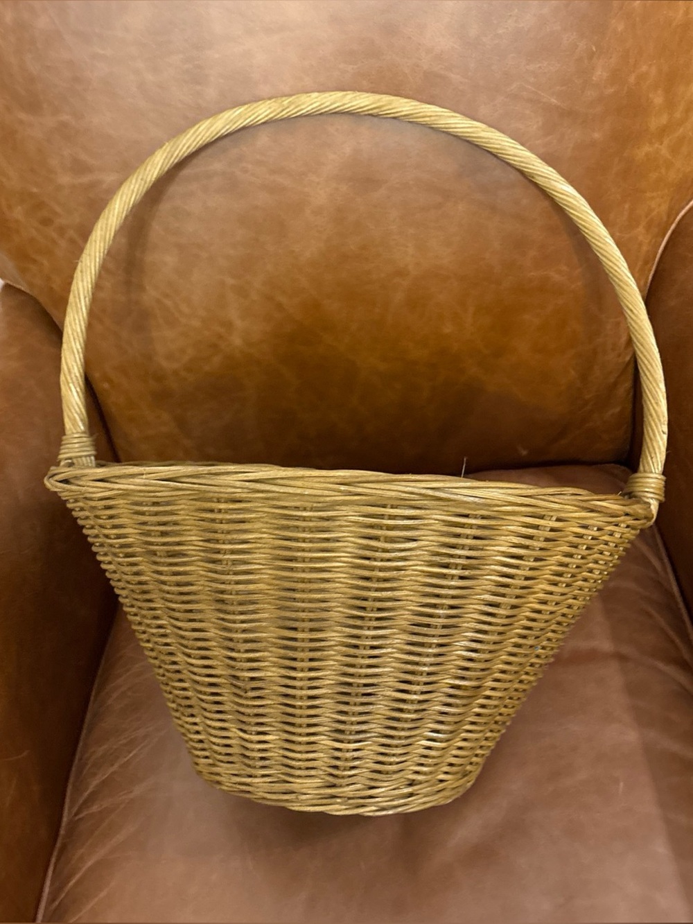 Pottery Barn Kids Natural Sabrina Wicker Basket Small 15" W411 Cottagecore